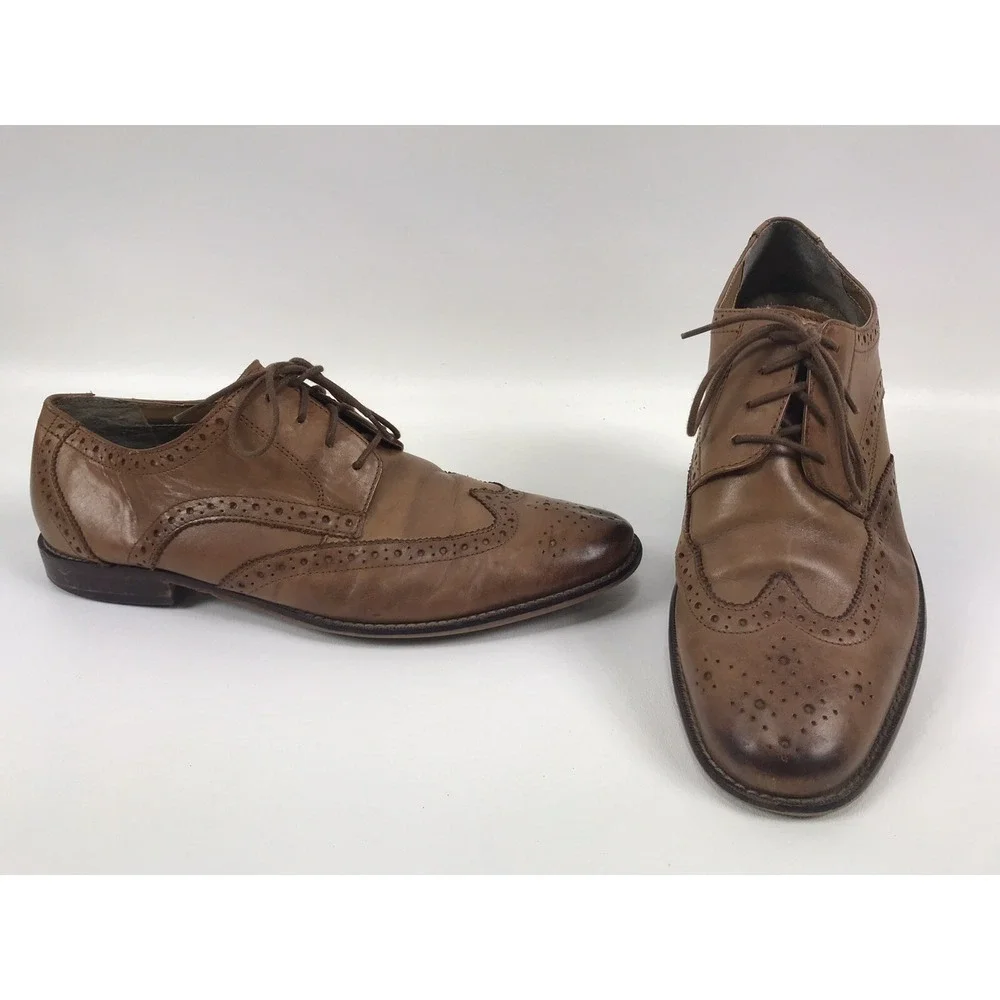 Florsheim‎ Montinaro Wingtip Oxford Leather Shoes 11737 Mens US Size 11 D